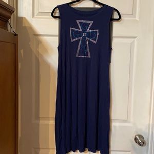 Custom Made Sleeveless BLING T-shirt Dress